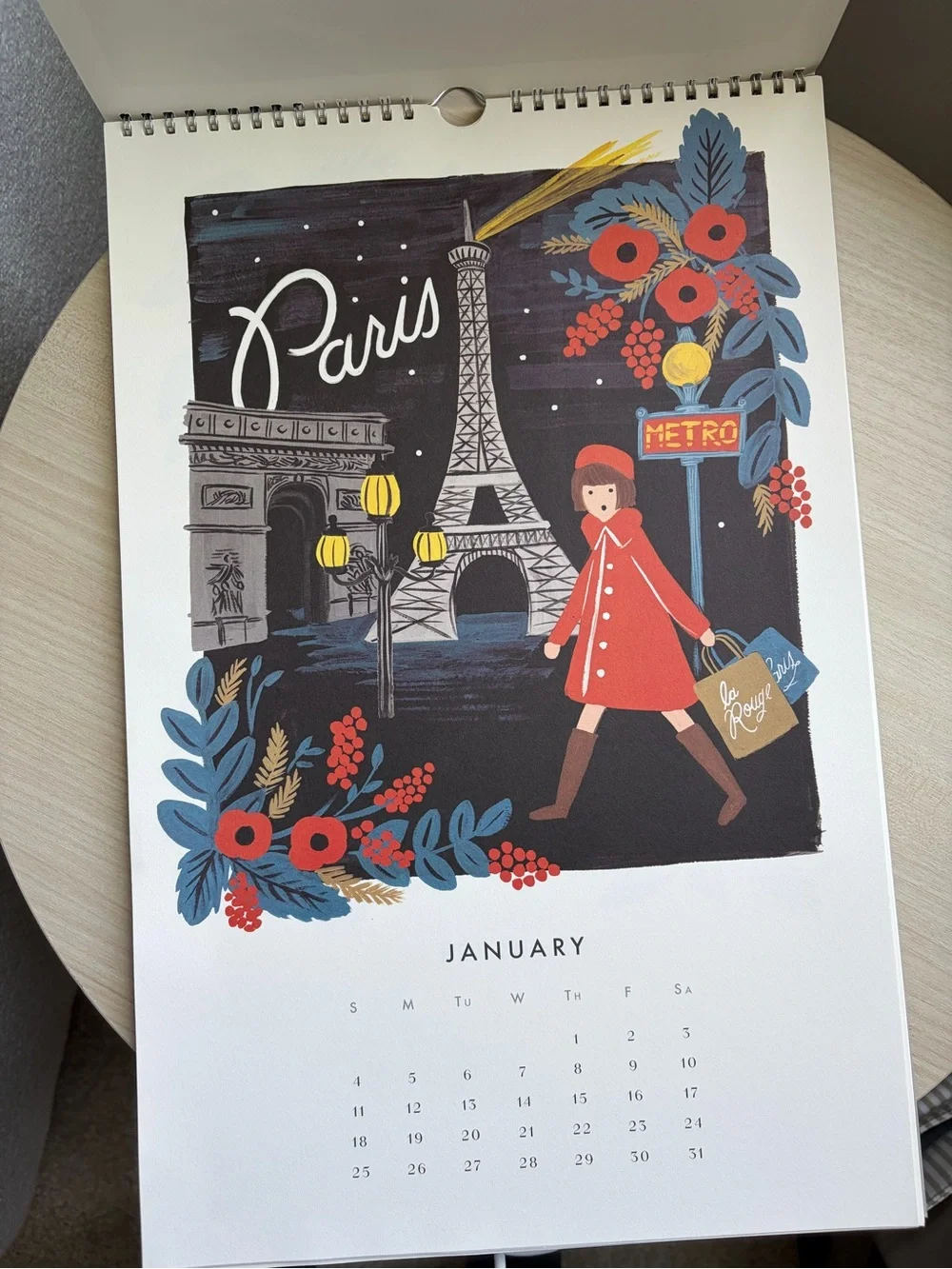 Rifle Paper Co. 2015 Travel The World Wall Calendar